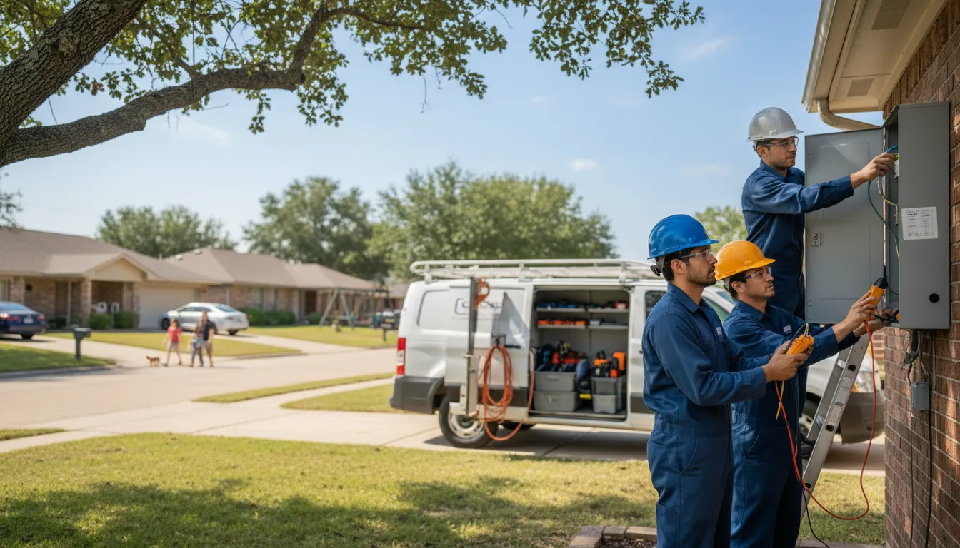 Certified electrician providing emergency electrical services in Balch Springs, TX